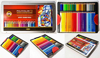 KOH-I-NOOR 3827 (72) Набор высококачественных художественных цветных карандашей "Polycolor" 72 цвета