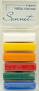 Набор пластики "Sonnet" "Основные цвета", 6 цветов, 120 г